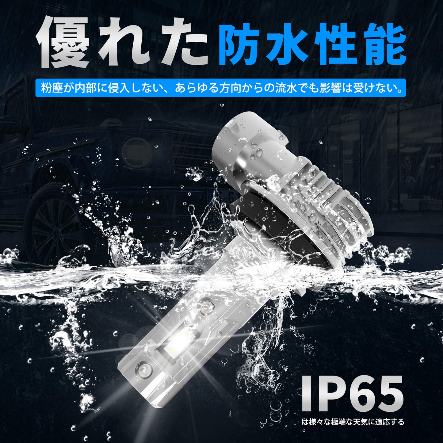 Luxnexu H11 H8 H16 LED フォグランプ ヘッドライト 6500K 高輝度 小型設計 DC12V
