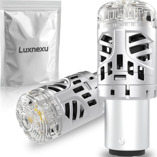 Luxnexu S25 ダブル球 ホワイト BAY15D P21/5W LEDバルブ 汎用 超高輝度 テールライト/ブレーキライト DC12V車用 車検対応 6000-6500K