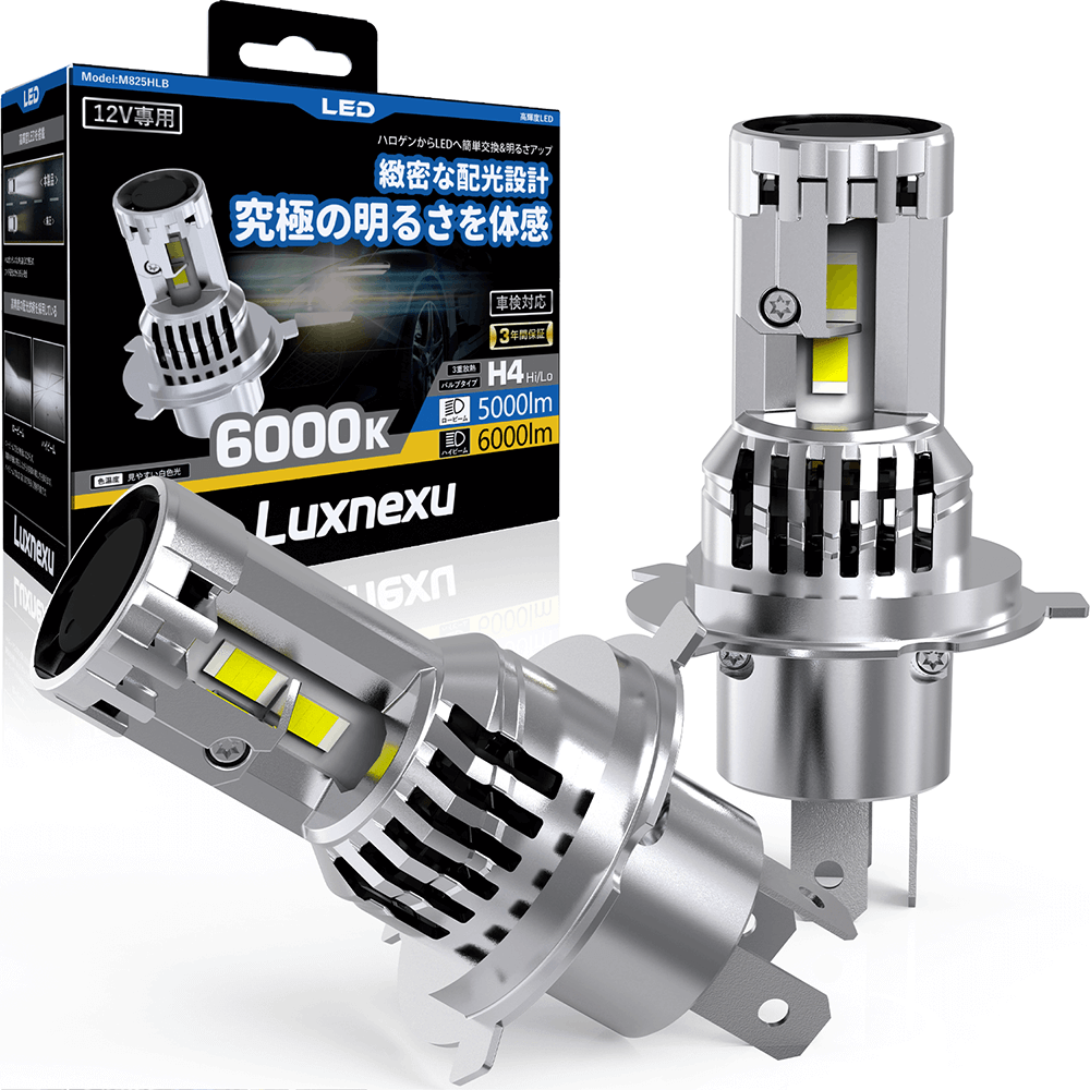 Luxnexu H4 LEDヘッドライト 12000LM 6000K 商品画像